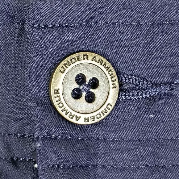 Under Armour UA Golf Pants Mens Size 36x30 Navy Blue Flat Front Performance - Picture 4 of 10